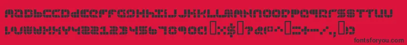 フォント9sqgrg – 赤い背景に黒い文字