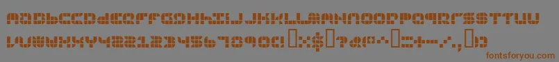 Шрифт 9sqgrg – коричневые шрифты на сером фоне