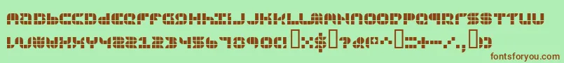 Шрифт 9sqgrg – коричневые шрифты на зелёном фоне
