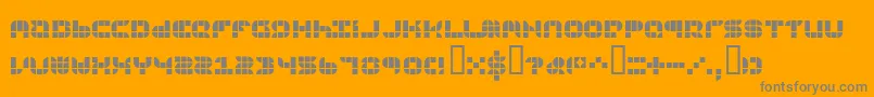 フォント9sqgrg – オレンジの背景に灰色の文字
