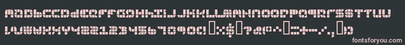 フォント9sqgrg – 黒い背景にピンクのフォント