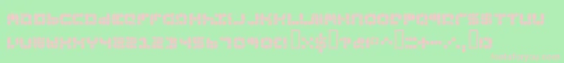 9sqgrg-fontti – vaaleanpunaiset fontit vihreällä taustalla