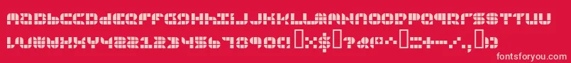 フォント9sqgrg – 赤い背景にピンクのフォント