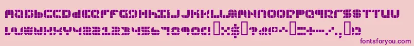 9sqgrg-Schriftart – Violette Schriften auf rosa Hintergrund
