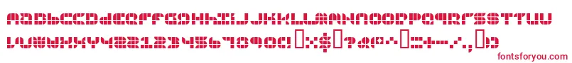 9sqgrg-fontti – punaiset fontit valkoisella taustalla