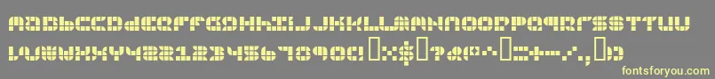 9sqgrg-Schriftart – Gelbe Schriften auf grauem Hintergrund