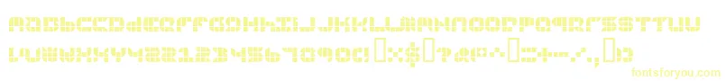 9sqgrg-fontti – keltaiset fontit valkoisella taustalla