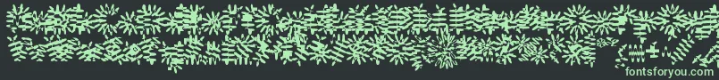 Gilgonp Font – Green Fonts on Black Background