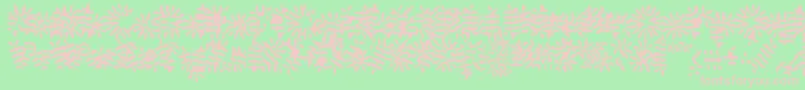 Gilgonp Font – Pink Fonts on Green Background