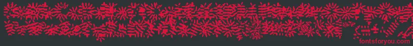 Gilgonp Font – Red Fonts on Black Background