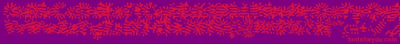 fuente Gilgonp – Fuentes Rojas Sobre Fondo Morado