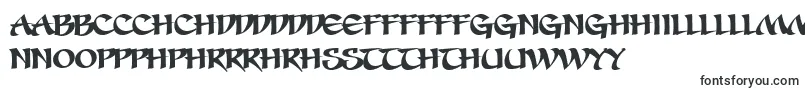 Czcionka Sevesbrg – walijskie czcionki