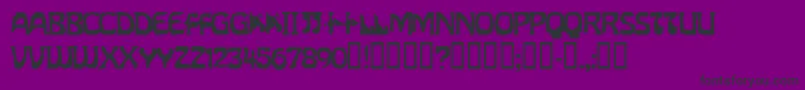 フォントDieta – 紫の背景に黒い文字