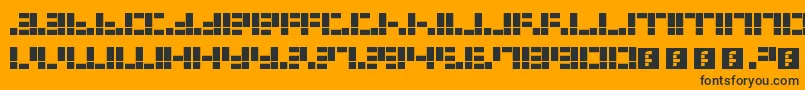 Dysfunctional Font – Black Fonts on Orange Background