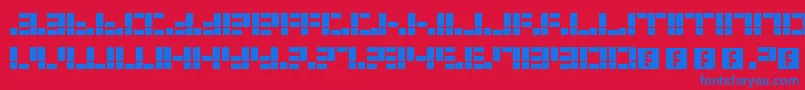 Dysfunctional Font – Blue Fonts on Red Background