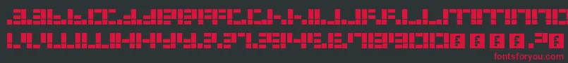 Dysfunctional Font – Red Fonts on Black Background