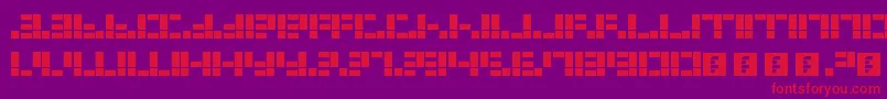 Dysfunctional Font – Red Fonts on Purple Background