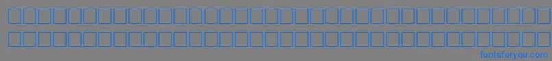 Fonte AfAseerNormalTraditional – fontes azuis em um fundo cinza