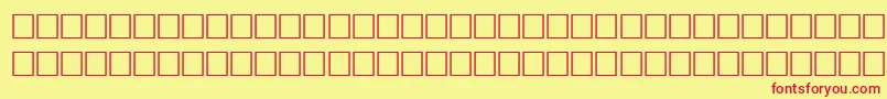 Шрифт AfAseerNormalTraditional – красные шрифты на жёлтом фоне
