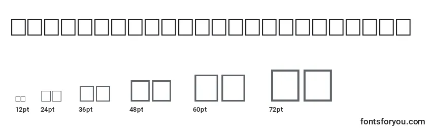 AfAseerNormalTraditional Font Sizes