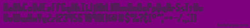 GenotypeRhBrk Font – Black Fonts on Purple Background