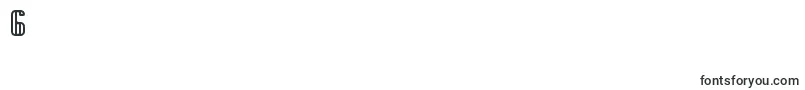 GenotypeRhBrk-Schriftart – Schriften für die Ziffer 6