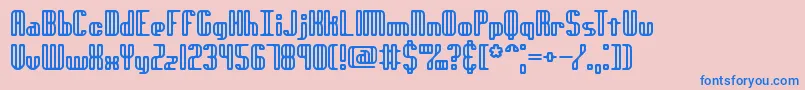 More about GenotypeRhBrk Font GenotypeRhBrk Font – Blue Fonts on Pink Background