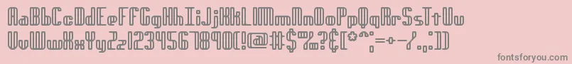 GenotypeRhBrk Font – Gray Fonts on Pink Background