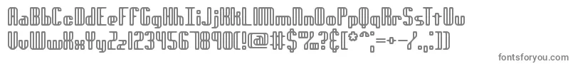 フォントGenotypeRhBrk – 白い背景に灰色の文字