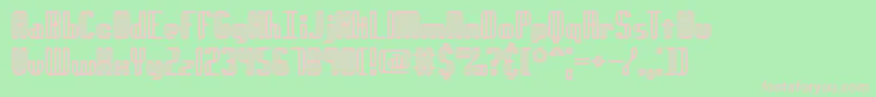 GenotypeRhBrk Font – Pink Fonts on Green Background