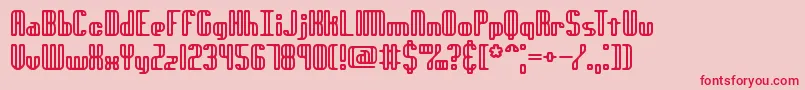 GenotypeRhBrk Font – Red Fonts on Pink Background