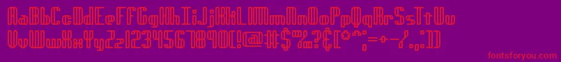 GenotypeRhBrk Font – Red Fonts on Purple Background