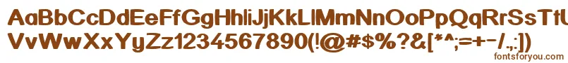 More about KickAssinger Font KickAssinger Font – Brown Fonts on White Background