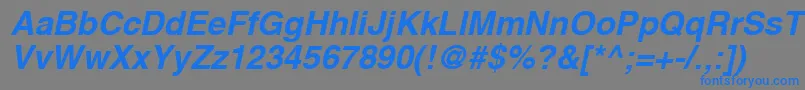 Swansebi Font – Blue Fonts on Gray Background