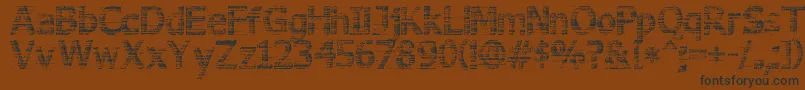3DNoise Font – Black Fonts on Brown Background