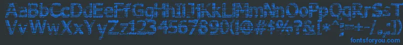 3DNoise Font – Blue Fonts on Black Background