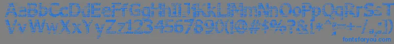 3DNoise Font – Blue Fonts on Gray Background