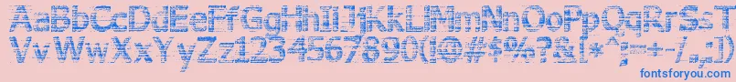 3DNoise-Schriftart – Blaue Schriften auf rosa Hintergrund