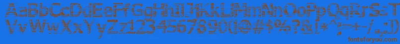 3DNoise Font – Brown Fonts on Blue Background