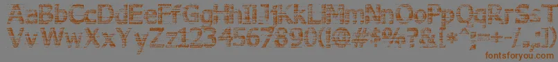 3DNoise Font – Brown Fonts on Gray Background