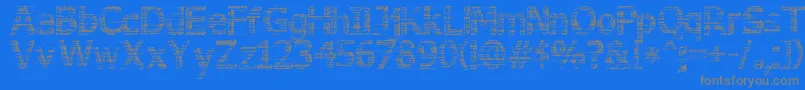 3DNoise-Schriftart – Graue Schriften auf blauem Hintergrund