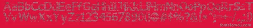 3DNoise Font – Gray Fonts on Red Background