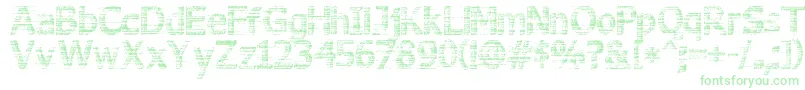 3DNoise Font – Green Fonts on White Background