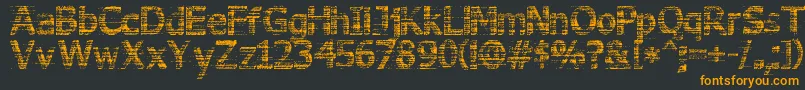 3DNoise Font – Orange Fonts on Black Background