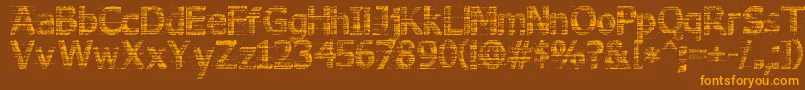 3DNoise Font – Orange Fonts on Brown Background