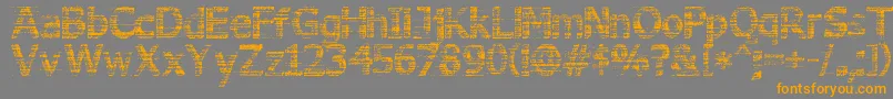 3DNoise Font – Orange Fonts on Gray Background