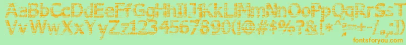 3DNoise Font – Orange Fonts on Green Background