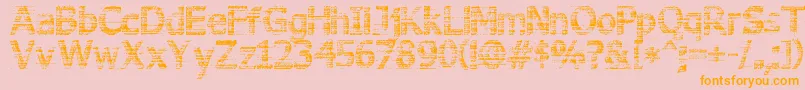 3DNoise Font – Orange Fonts on Pink Background