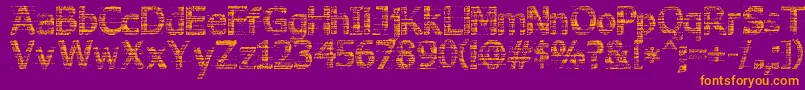 3DNoise Font – Orange Fonts on Purple Background