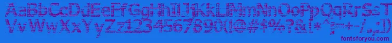 3DNoise Font – Purple Fonts on Blue Background